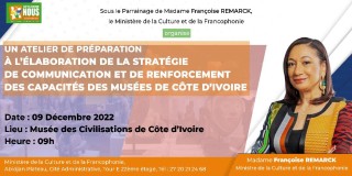 ATELIER AU PROFIT DES 7 MUSÉES PUBLICS DE CÔTE D'IVOIRE